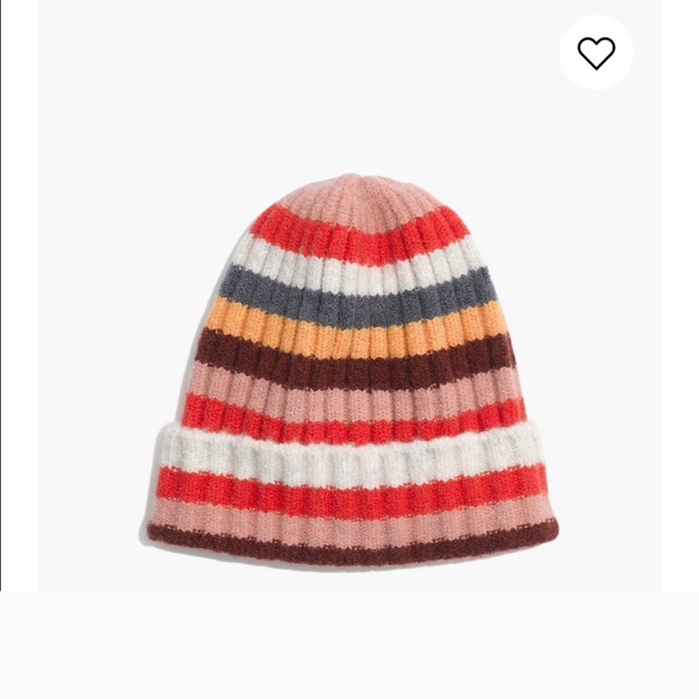 Madewell Wool Stripe beanie / hat os NWT colorful